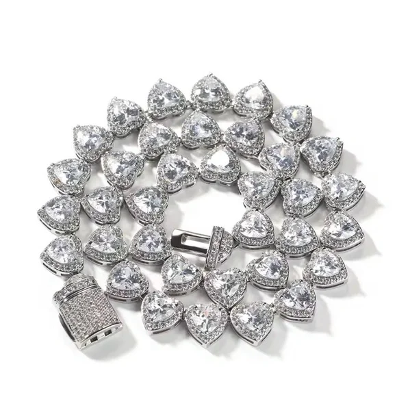 Silver Heart Necklace 16inch